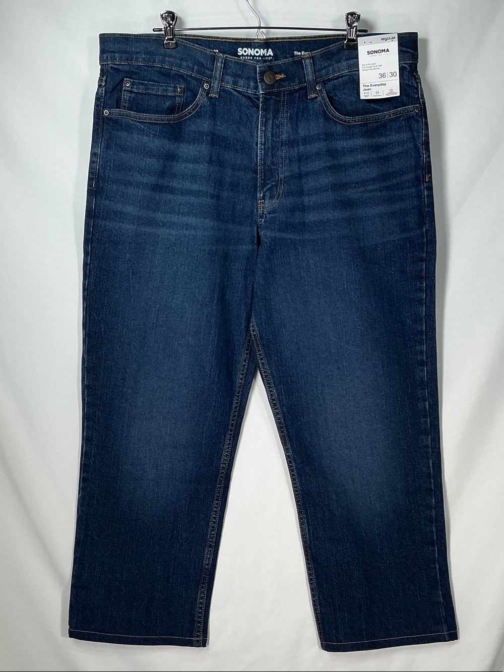 SONOMA Men’s Straight Leg Regular Blue Jean Pants Size 36”W X 30”L